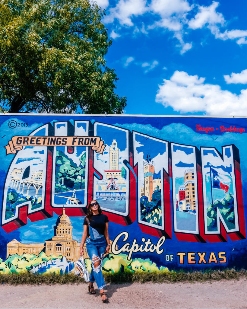 Isabella standing in front of wall in Austin, TX