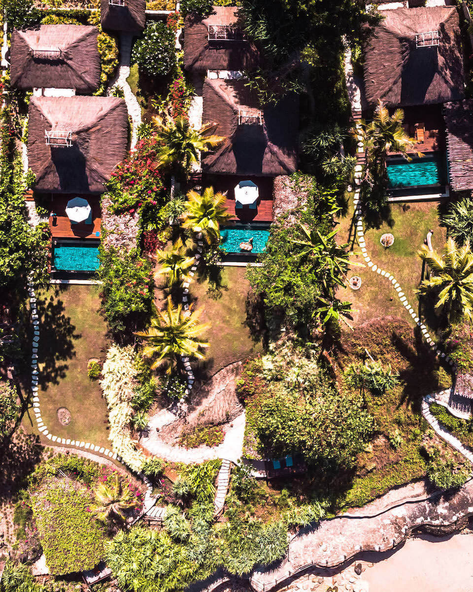 aerial-view of tree house