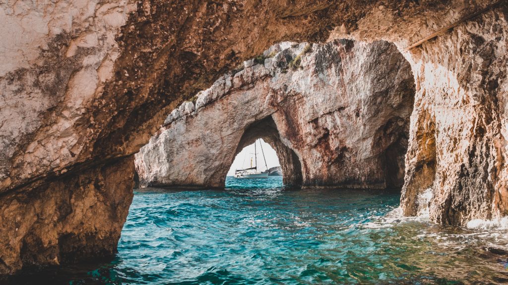 Blue caves of Zakynthos, Greece 