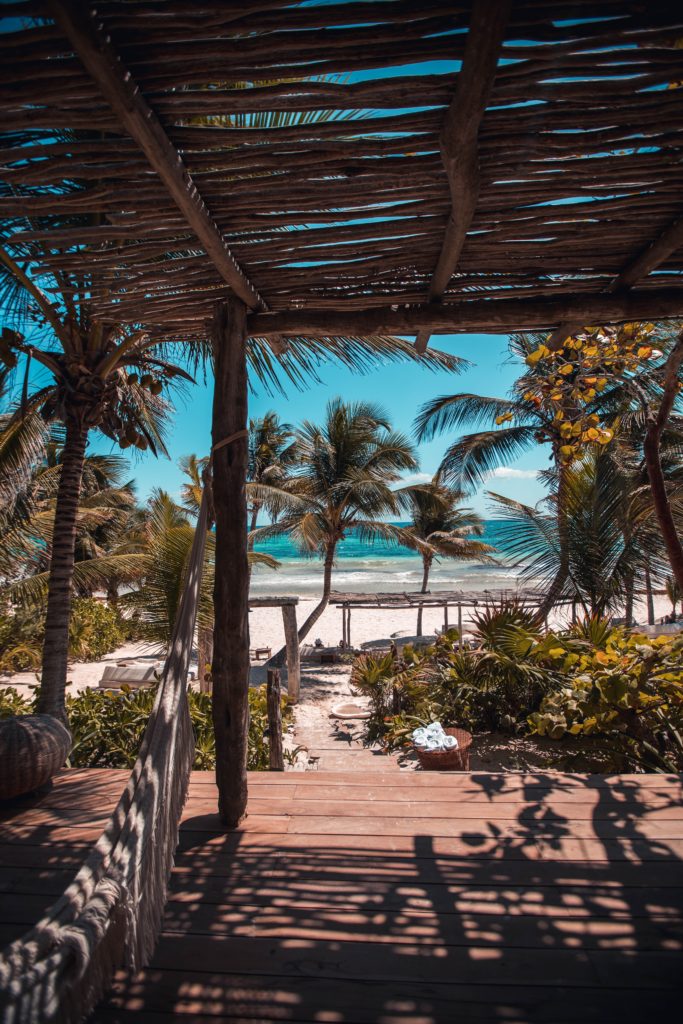 A beach in Mexico