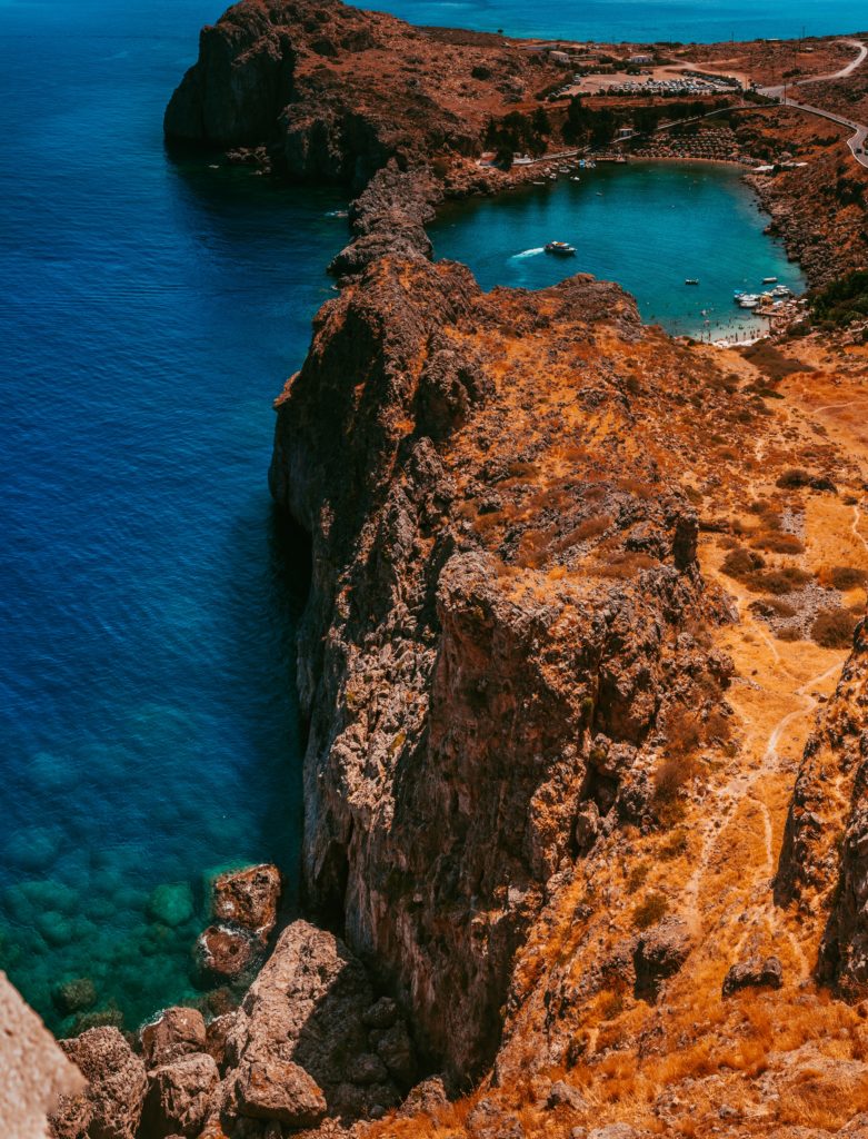 Lagoon in Rhodes, Greece 