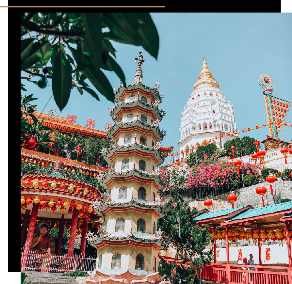 Keh Lok Si Temple in Penang, Malaysia