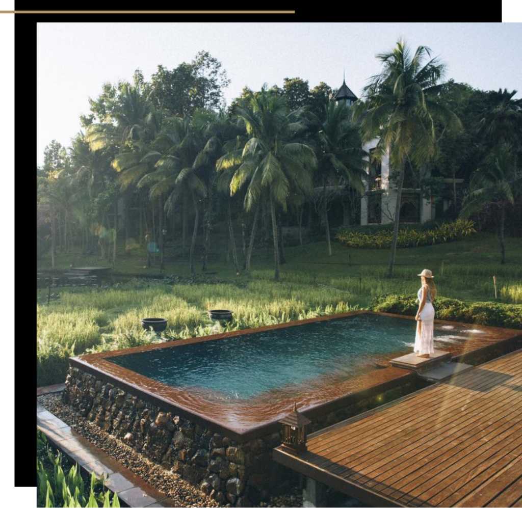 View of the Mae Rim valley from the Four Seasons luxury hotel in Chiang Mai