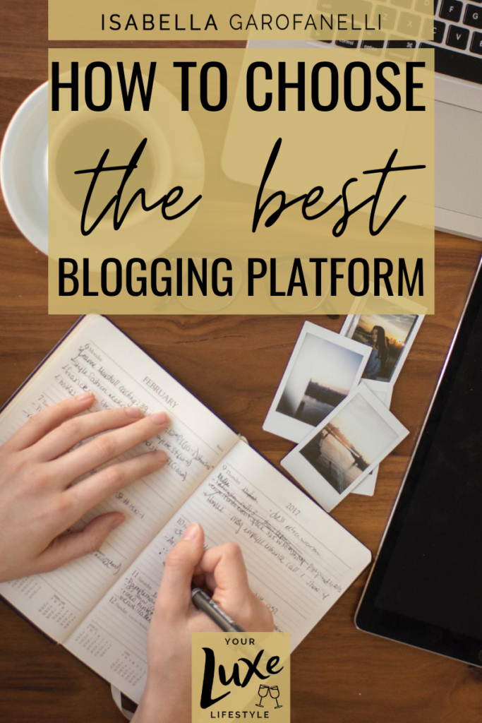 Blog graphic that reads "How to Choose the Best Blogging Platform"