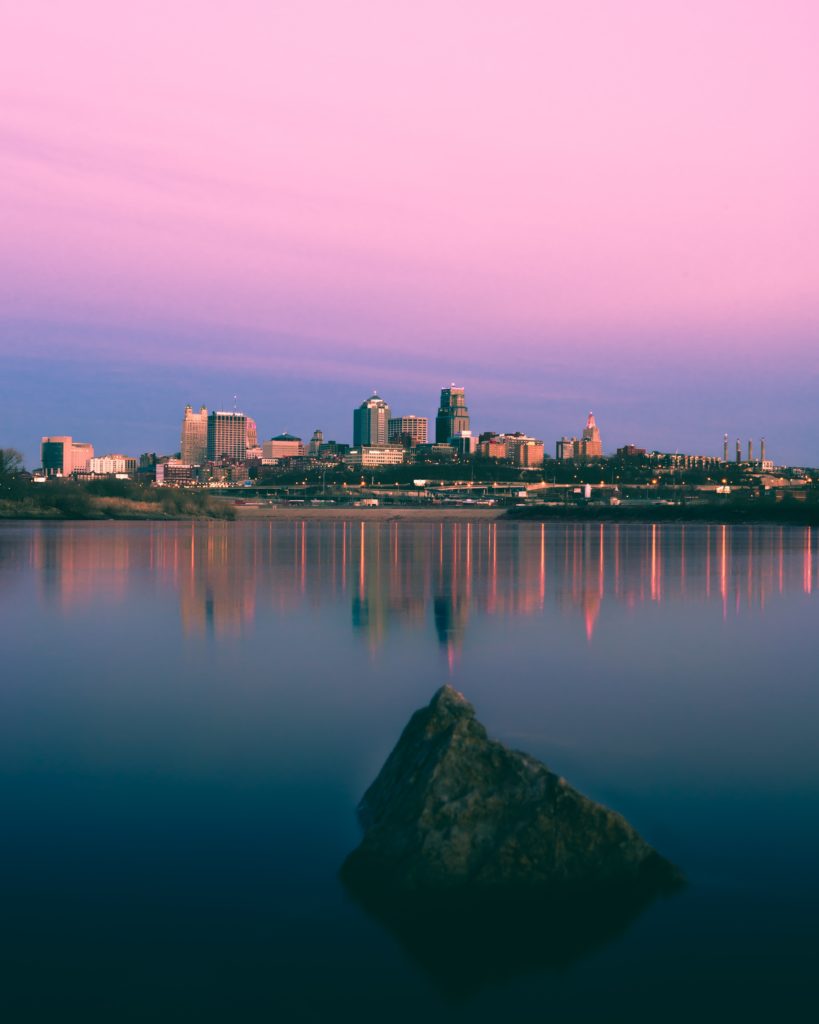 The skyline of Kansas City, Missouri 