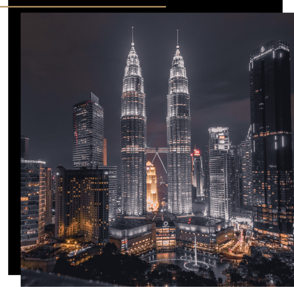 Kuala Lumpur skyline at night