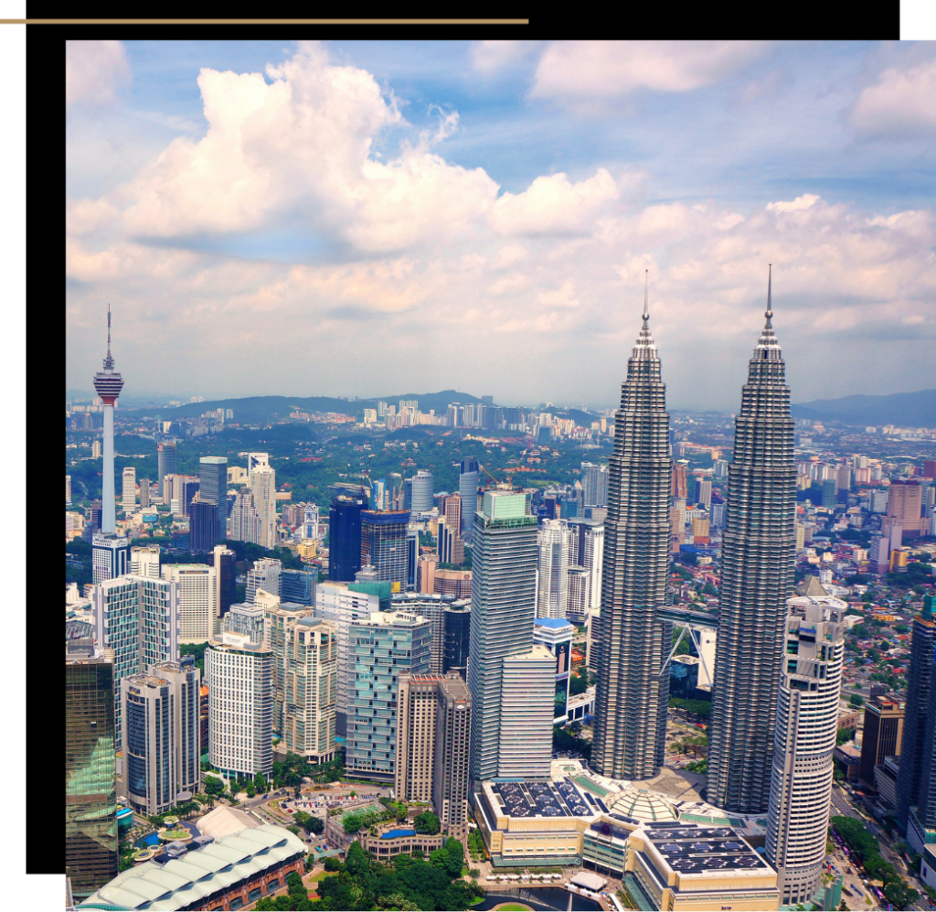 Aerial view of Kuala Lumpur  during the day time 