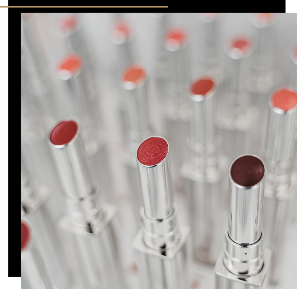 A selection of silver lipsticks