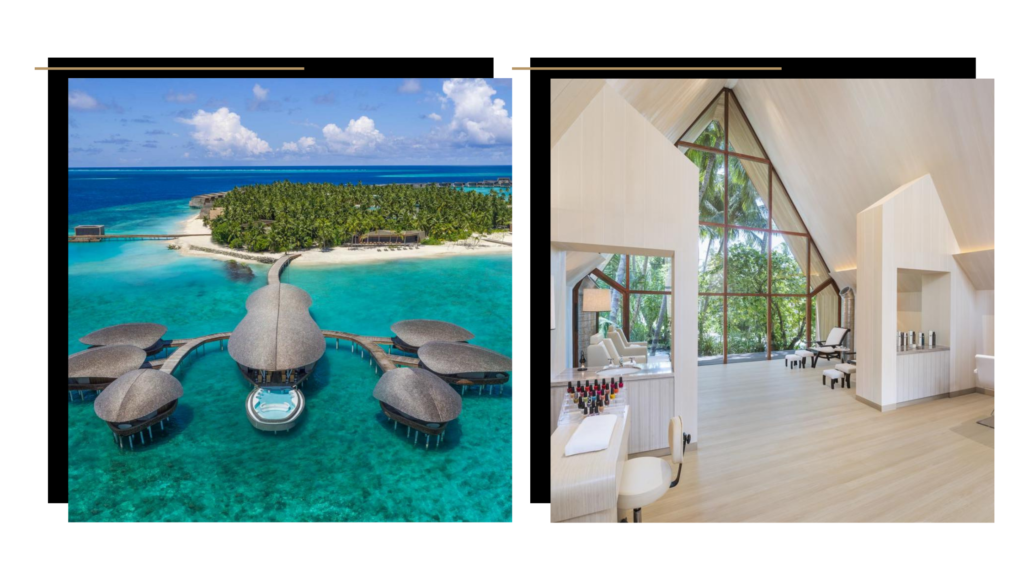 The Iridium Spa at the St Regis Vommuli resort, one of the most luxurious spas in The Maldives