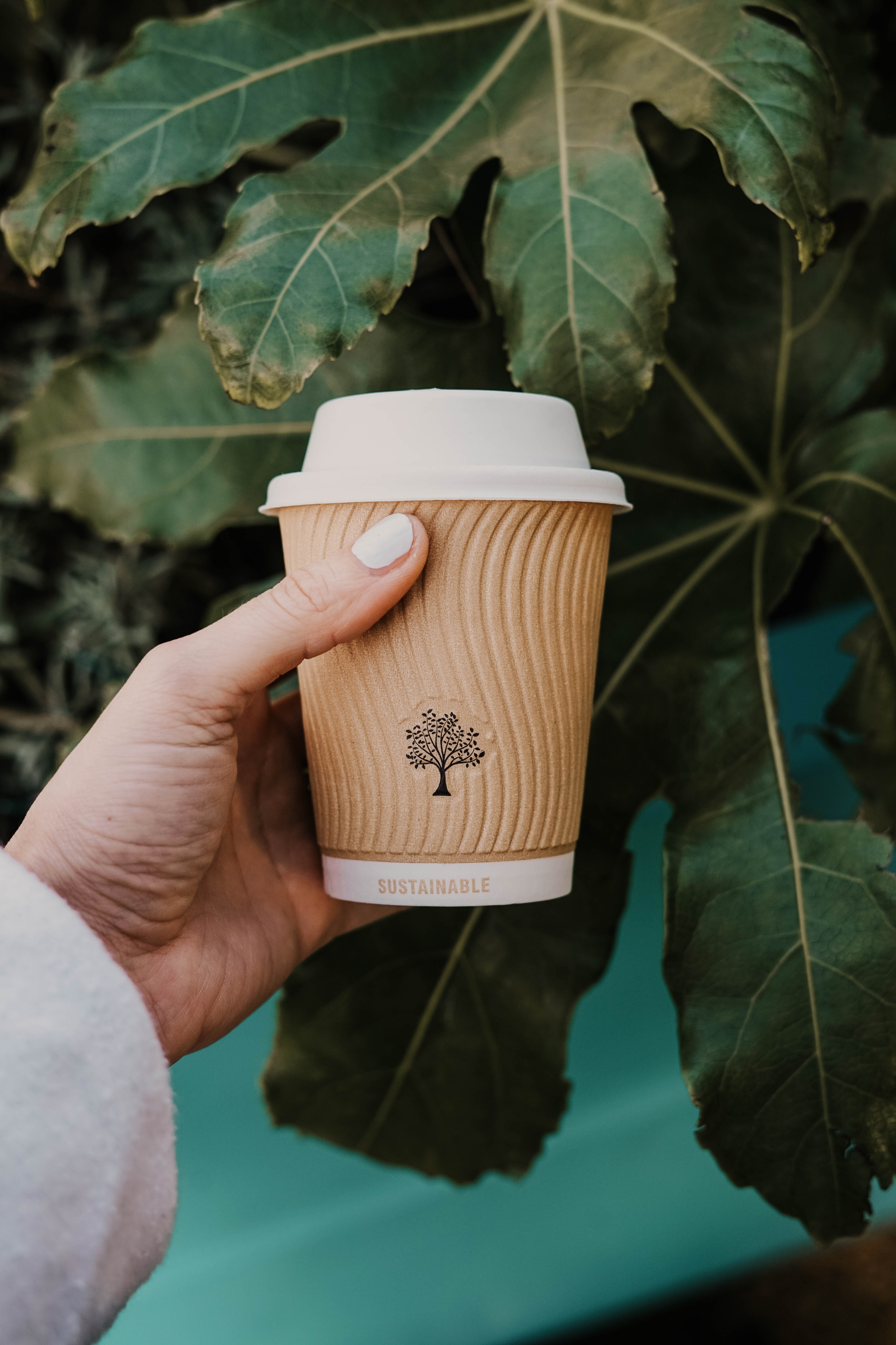 A reusable coffee cup