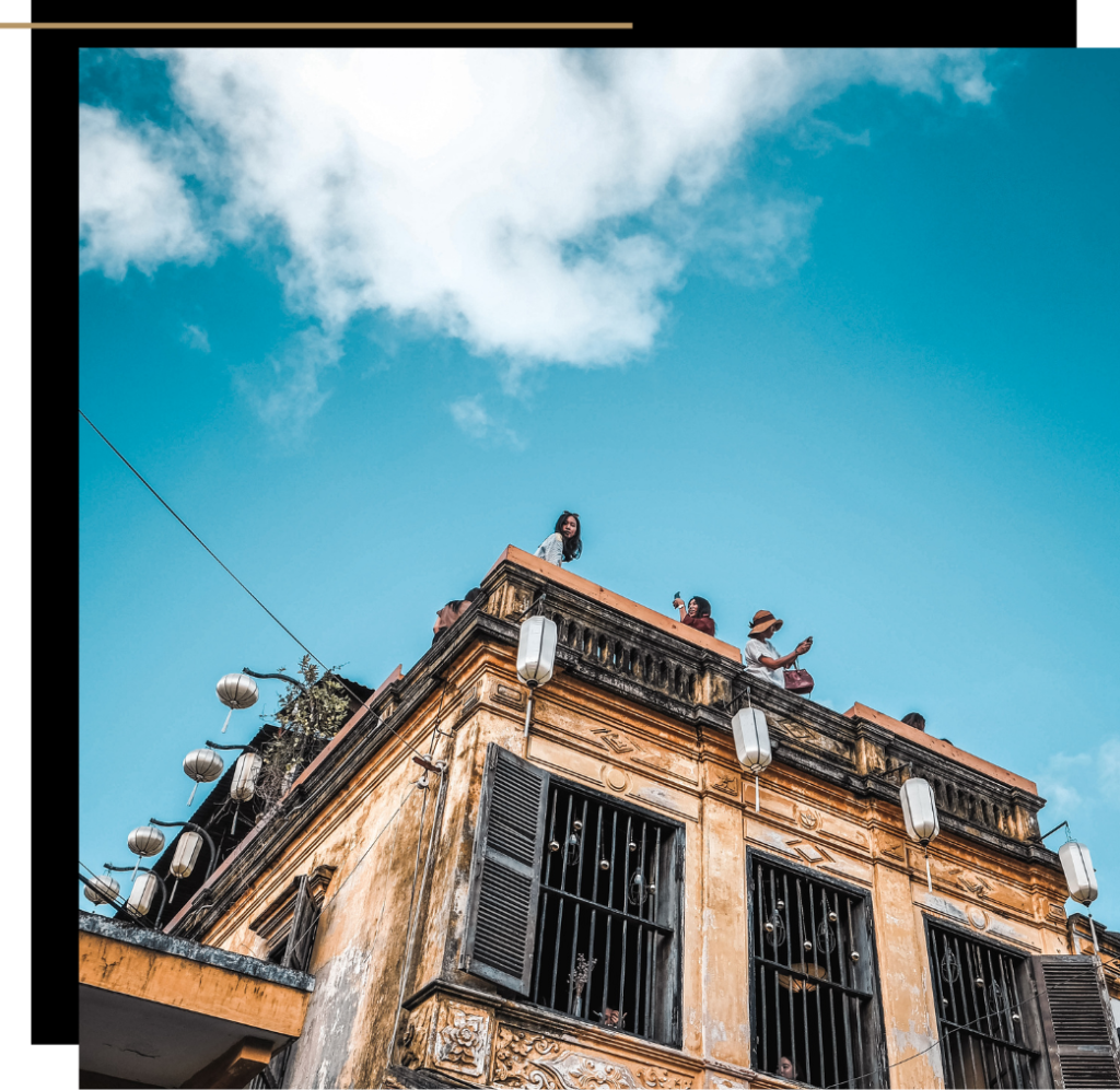 A rooftop in Hoi An Vietnam