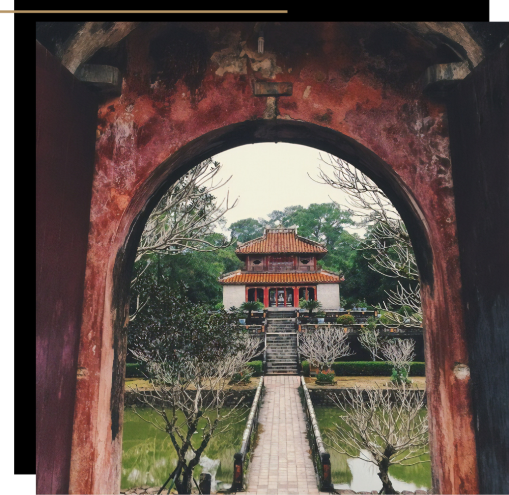 Ancient buildings in Hue, Vietnam 