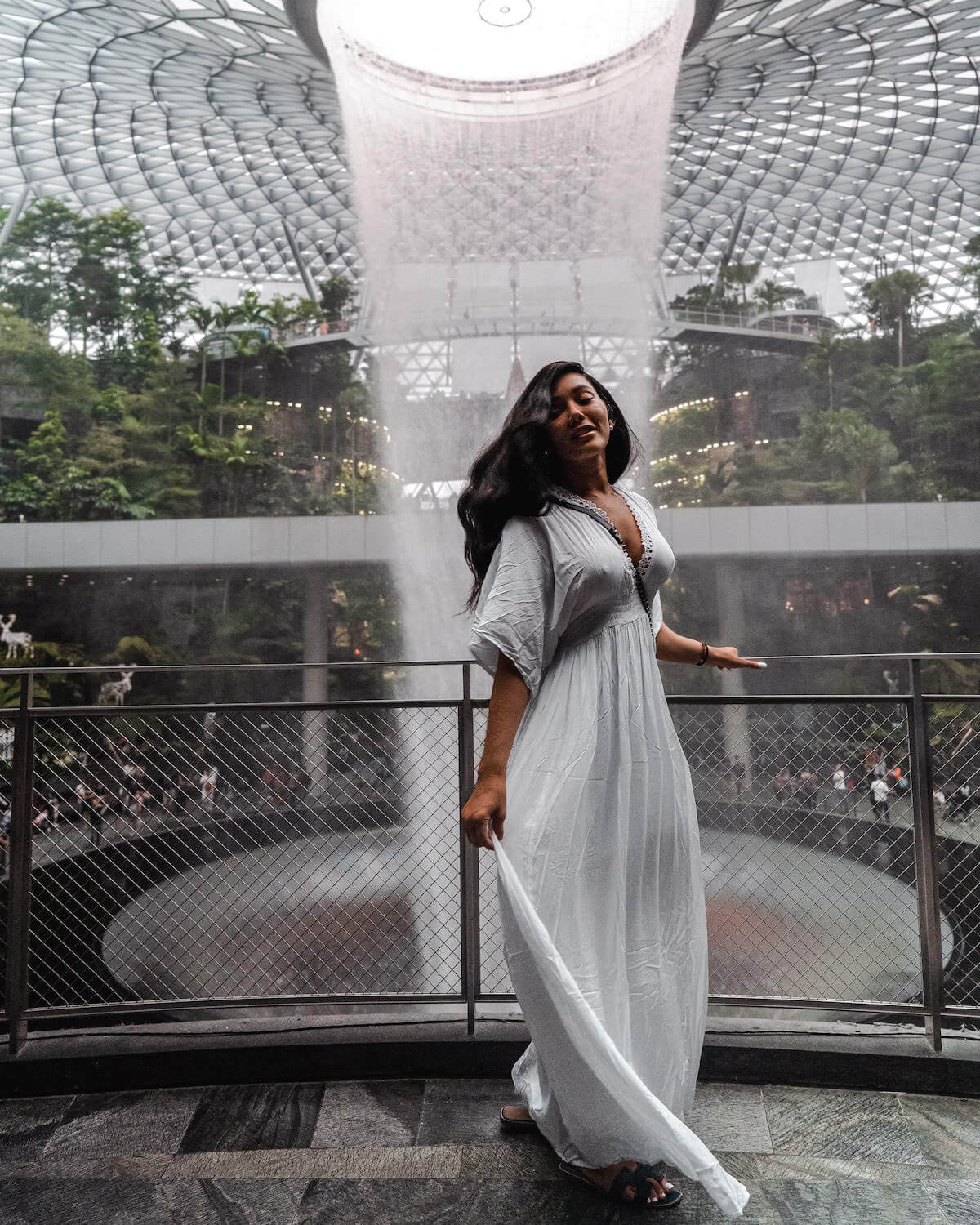 Isabella at Singapore airport