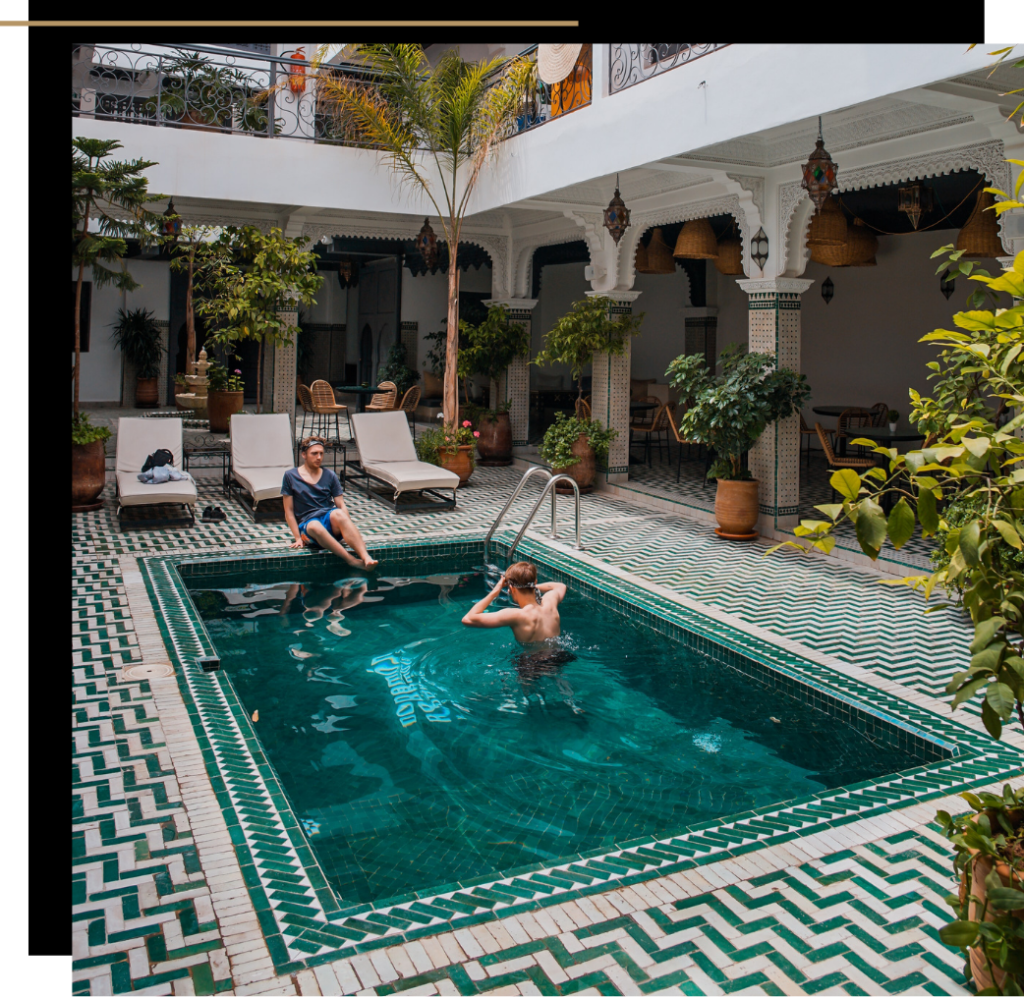 A Riad pool in Morocco