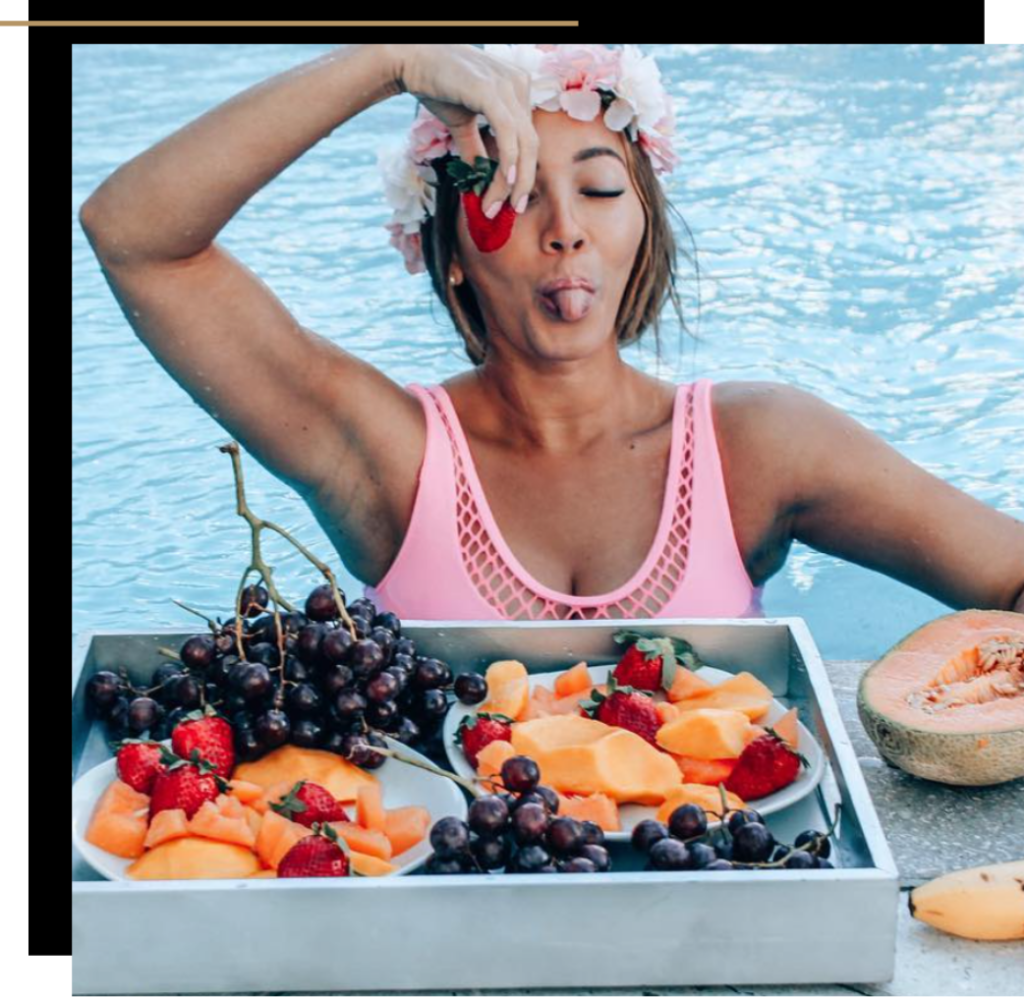 Isabella and fruit