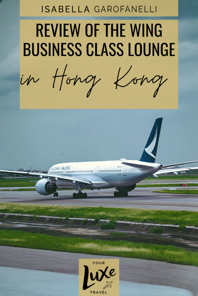 Review of Cathay Pacific The Wing Business Class Lounge in Hong Kong