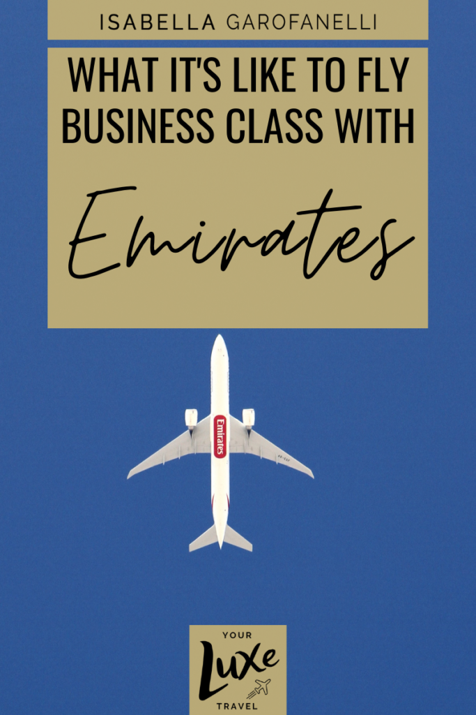 What It’s Like to Fly Emirates Business Class 